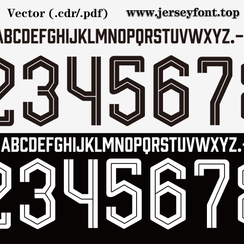 2023-2024 Eredivisie FC Groningen font Vector - SoccerFont