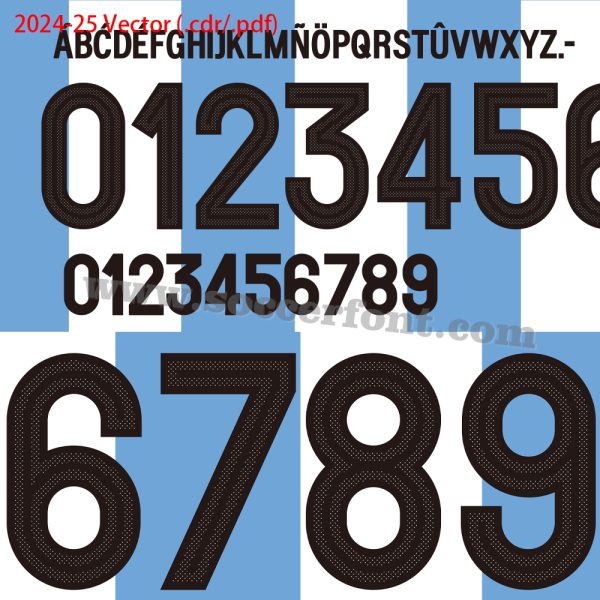 Argentina 50 years font